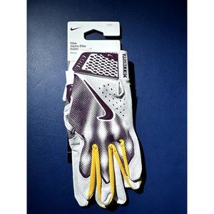 Nike Men Large Alpha Elite Minnesota Gophers Batting Gloves Dri-Fit FB4178-148